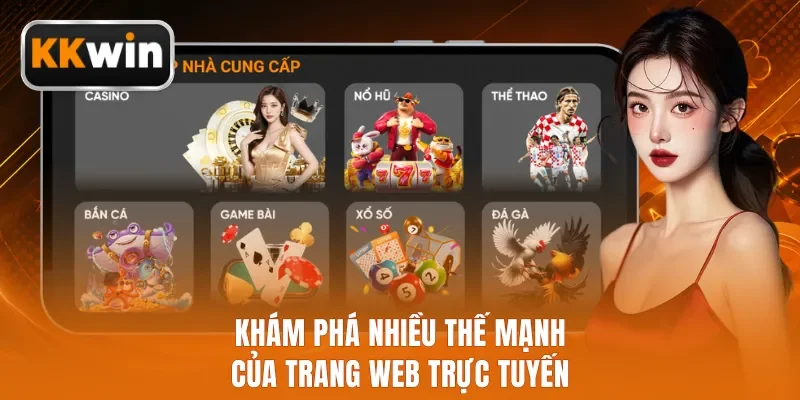 Khám phá nhiều thế mạnh của trang web trực tuyến